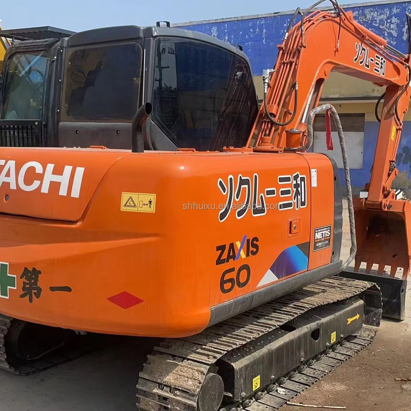 6000KG Zx60 استفاده شده Hitachi Excavator رنگ اصلی استفاده شده Hitachi Mini Excavator
