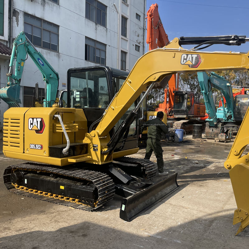تجربه فوق العاده استفاده شده CAT 305.5 حفاری CAT 305.5E2 مینی حفاری برای فروش قیمت پایین