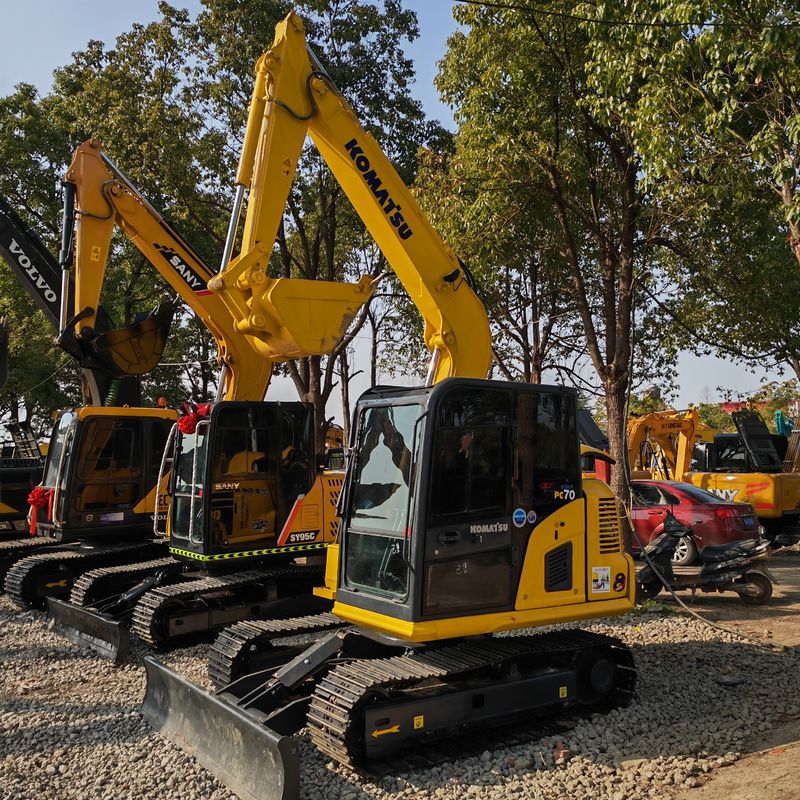 ساعات کار کم استفاده شده حفاری komatsu pc70-8/قوه بالا استفاده شده حفاری Komatsu pc70-8