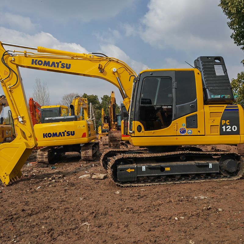 رنگ اصلی استفاده شده komatsu حفاری komatsu pc120/دست دوم قیمت پایین حفاری komatsu pc120