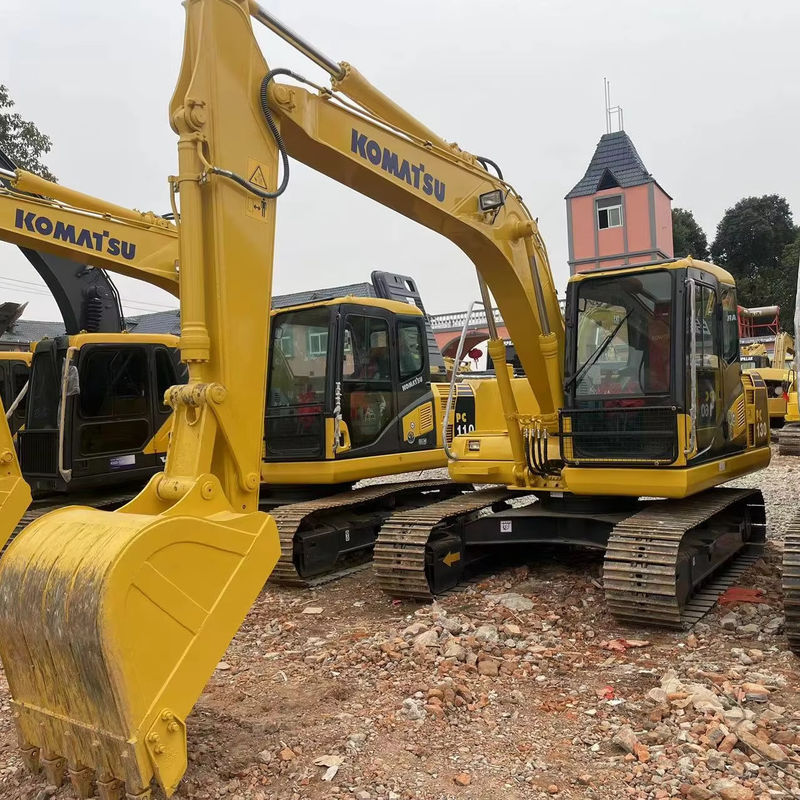 تازه وارد شده استفاده شده حفاری KOMATSU PC130/کم ساعت کار دوم دست KOMATSU حفاری حالت حرکت خوب