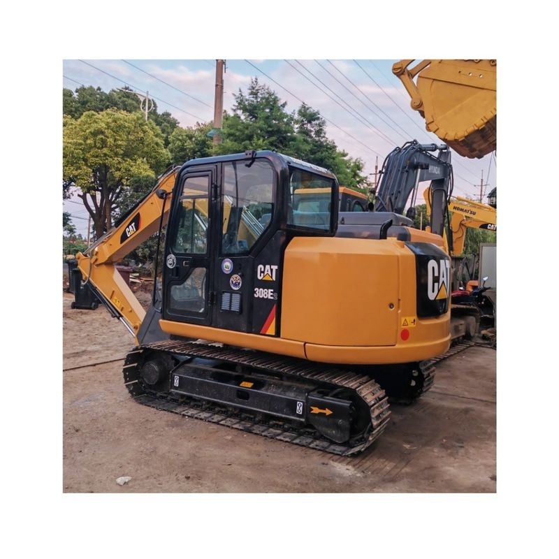 حفاری استفاده شده Cat 308E / دست دوم مینی ژاپنی 8T ابزار ساخت و ساز EPA برای فروش