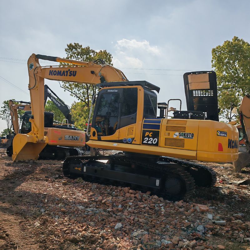 22 تن حفاری استفاده شده Komatsu Pc220 8 دست دوم رنگ اصلی