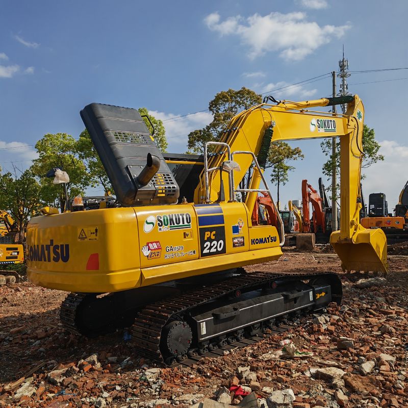 22 تن حفاری استفاده شده Komatsu Pc220 8 دست دوم رنگ اصلی