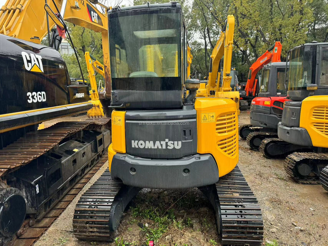 5.5T استفاده شده مینی حفاری استفاده شده حفاری استفاده شده Komatsu Pc55 2450mm 1760mm 0.15m3
