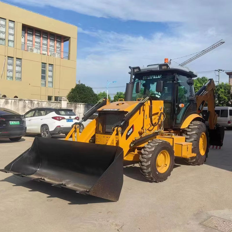 کاوشگر استفاده شده Caterpillar CAT420F کاوشگر پشت سر مشغول در هر دو طرف / دست دوم موتور تراکتور ژاپن در وضعیت خوب