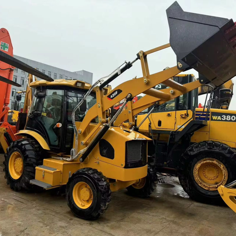 بارگیری ماشین کاوشگر استفاده شده کاترپیلار CAT420F بارگیری ماشین کاوشگر cat 420f/ دست دوم ژاپن موتور کاوشگر در وضعیت خوب
