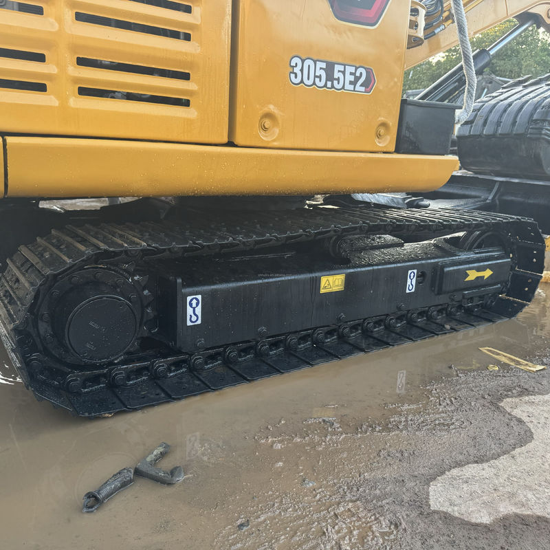 حفاری استفاده شده با کارایی بالا حفاری های کوچک سوسک ماشین آلات حرکت زمین Cat 305.5e2 با انگشت دست هیدرولیک