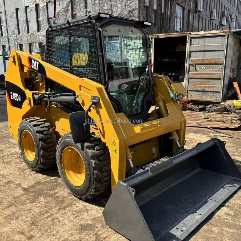 ماشین اسلیپ استفاده شده CAT 246D3 Caterpillar چرخ حفاری ژاپن چرخ حفاری اصلی