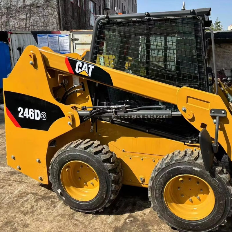 Caterpillar 246D Skid Steer استفاده شده Cat 246C Skid Steer Loader ماشین دست دوم Cat Loader
