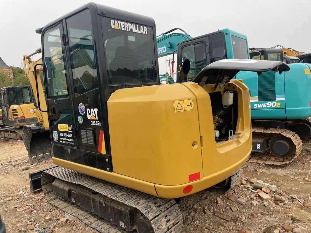 5.5 تن حفاری استفاده شده مینی کارلر CAT305.5E در انبار دست دوم CAT305.5E برای فروش