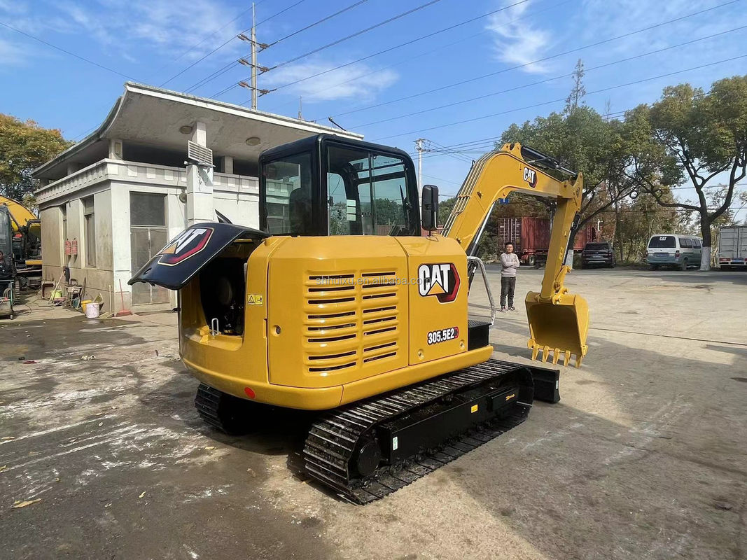 کاوشگر استفاده شده CAT305.5E در انبار CREWLER EXCAVATOR دست دوم قدرت حفاری بالا CAT305.5E کاوشگر برای فروش
