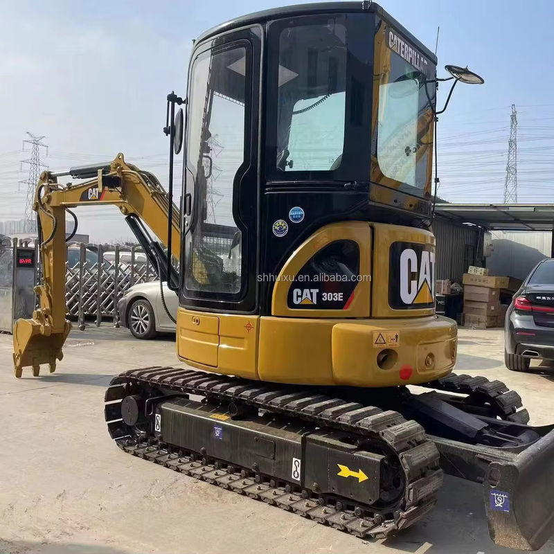 رنگ زرد مینی استفاده شده حفاری cat303e برای فروش
