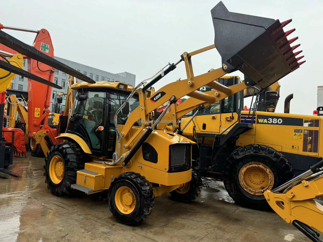 ماشین آلات ساختمانی استفاده شده cat 420f/ رنگ اصلی قیمت ارزان cat 420f برای فروش
