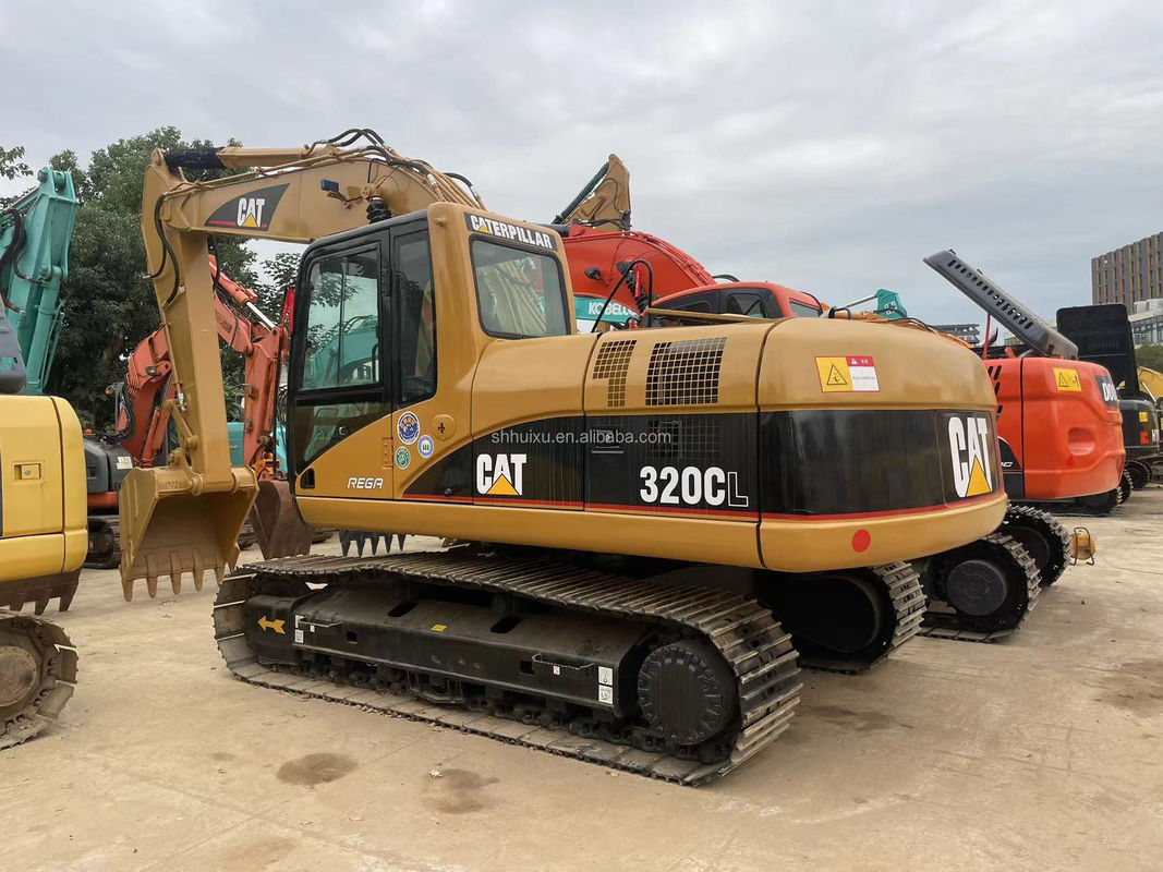 CAT320GC ماشین حفاری گربه استفاده شده حالت خوب اصلی 20.5 تن خزنده در حال حرکت