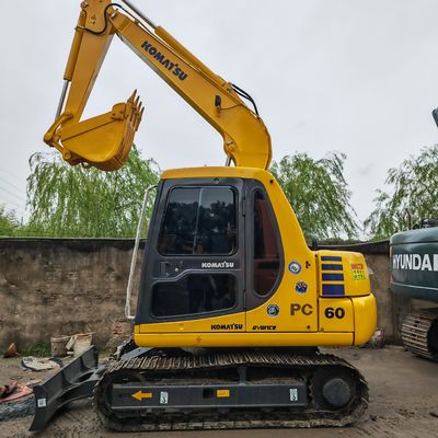 دستگاه حفاری متوسط با موتور ژاپنی استفاده شده komatsu pc60-7/secndn حفاری دستی komatsu pc60-7 در فروش