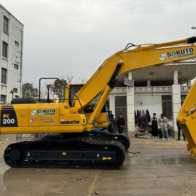 20 تن رنگ اصلی حفاری استفاده شده حفاری ساختمانی استفاده شده Komatsu PC200