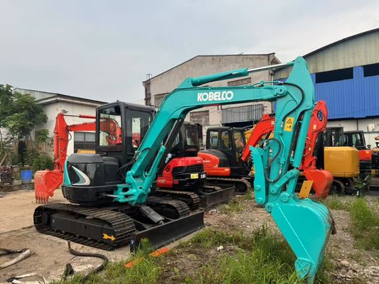 بیل مکانیکی اصلی ژاپنی KOBELCO SK50SR، دستگاه 5 تنی، فروش مستقیم کارخانه از ماشین های اصلی ژاپنی
